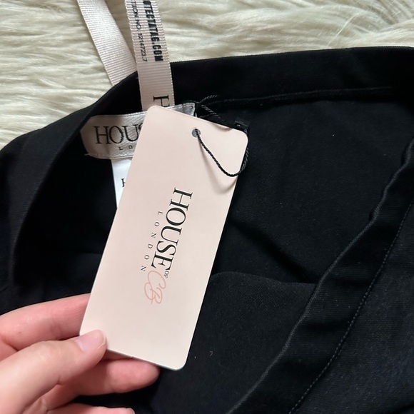 HOUSE OF CB Shahla Black Seamless Knit Pencil Skirt - Picture 3 of 3